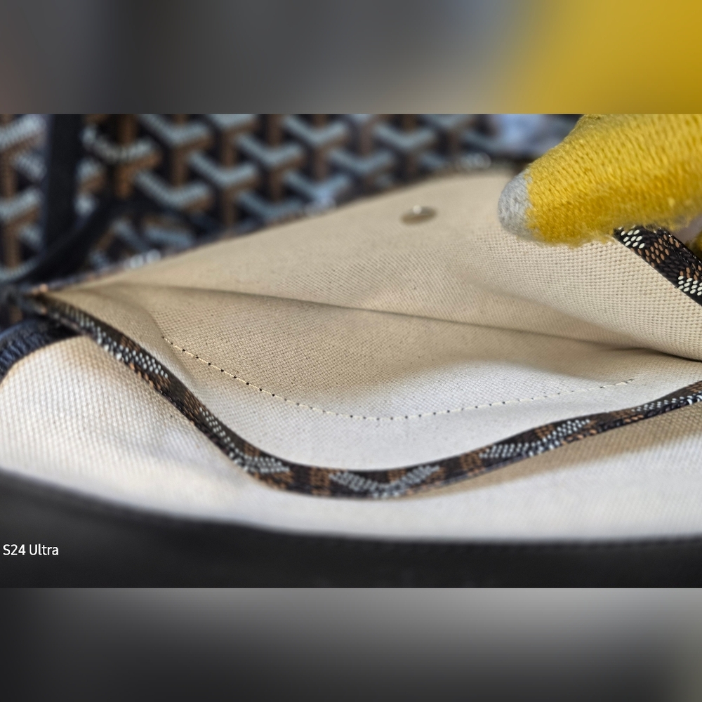 ✨️SOLD✨️Goyard St. Louis PM Tote Bag Unused W Tag Black - Picture 13 of 16